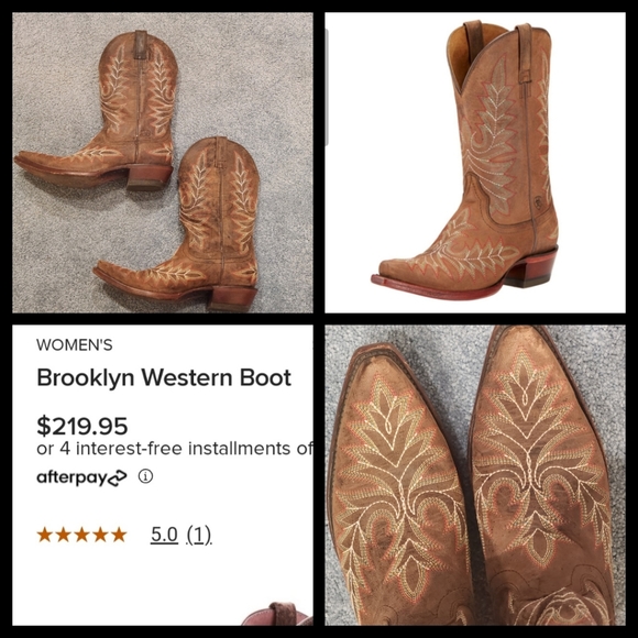 Ariat Shoes - Ariat Brooklyn women's western boot Size 8.5 Color distressed tan